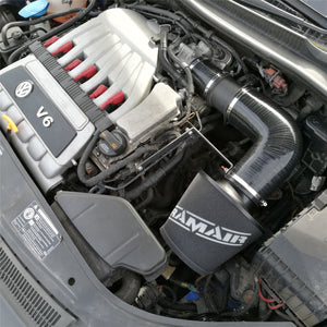 Ramair Performance Foam Induction Kit for VW MK5 Golf R32 3.2 V6 - Black Hoses - Wayside Performance