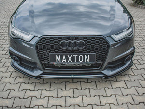 Maxton Design Front Splitter Audi S6/A6 S-Line C7 Facelift - Wayside Performance