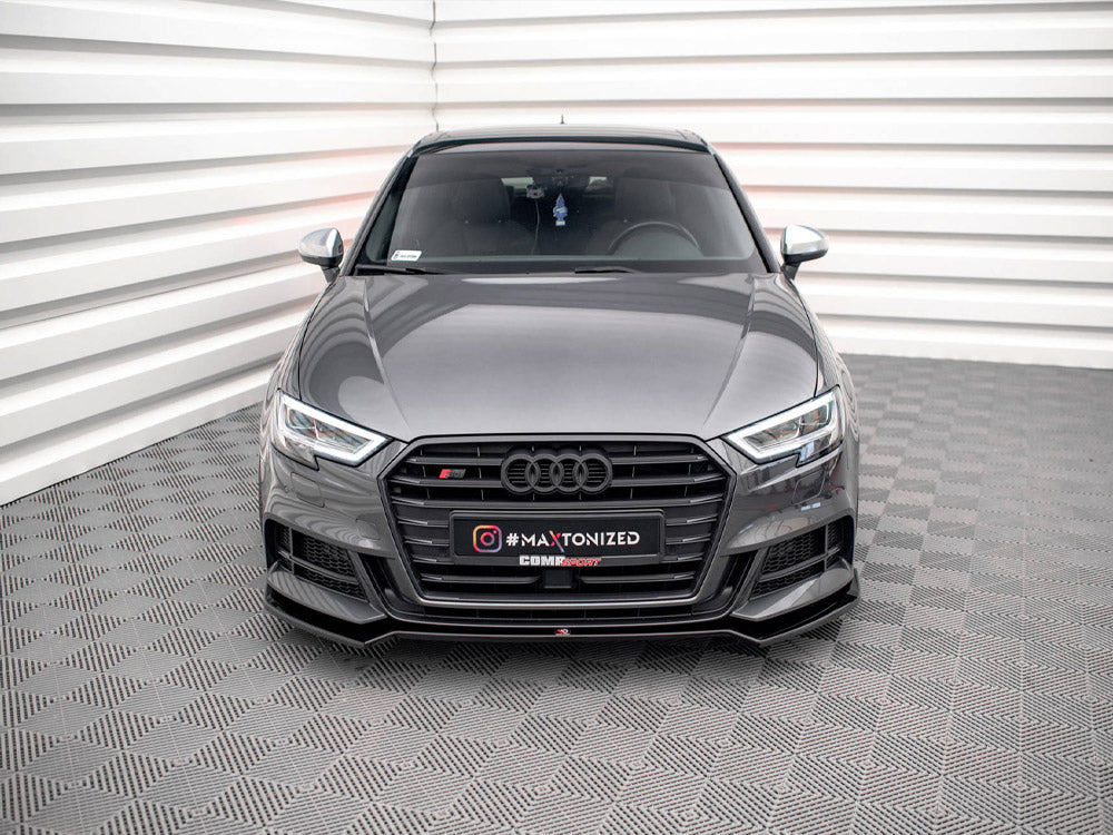 Maxton Design Front Splitter V.2 Audi S3 Sportback 8v Facelift - Wayside Performance