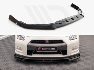 Front Splitter + Flaps Nissan Gtr R35 Facelift - Wayside Performance