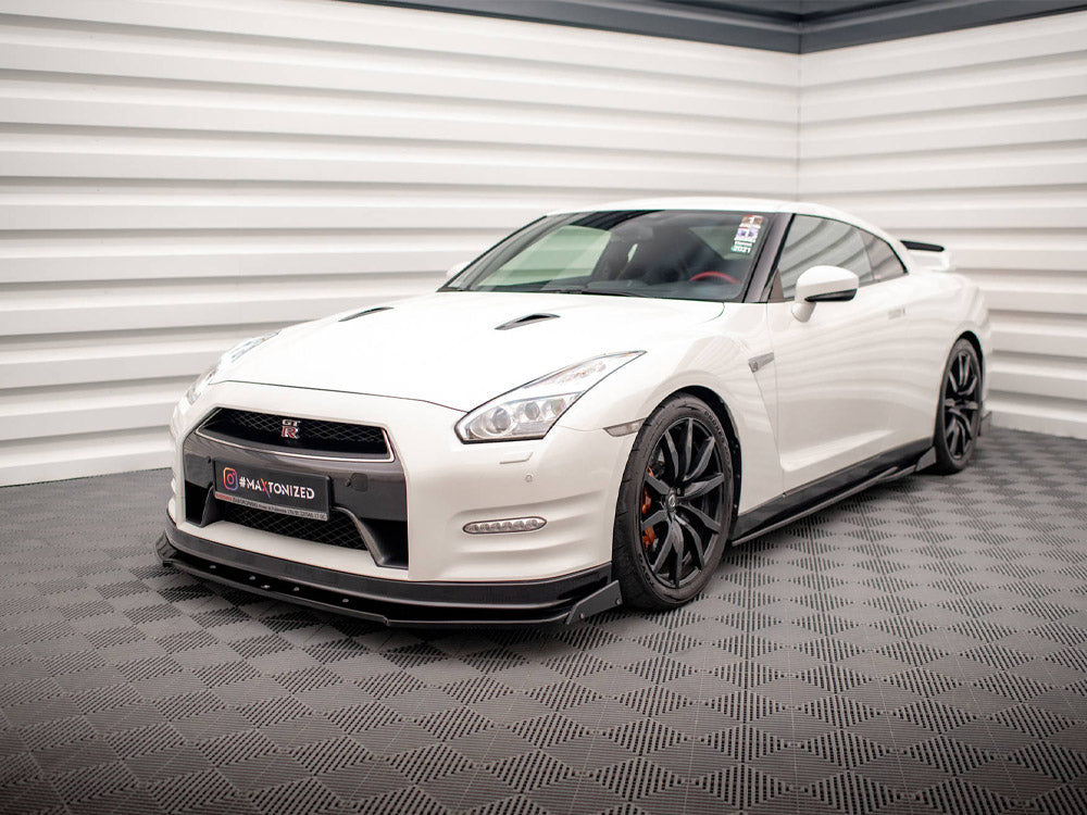 Front Splitter + Flaps Nissan Gtr R35 Facelift - Wayside Performance 