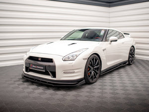 Front Splitter + Flaps Nissan Gtr R35 Facelift - Wayside Performance