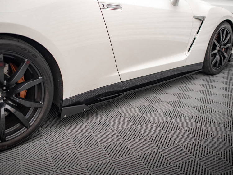 Side Skirts Diffusers + Flaps Nissan Gtr R35 Facelift - Wayside Performance 