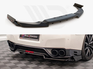 Central Rear Splitter + Flaps Nissan Gtr R35 Facelift - Wayside Performance