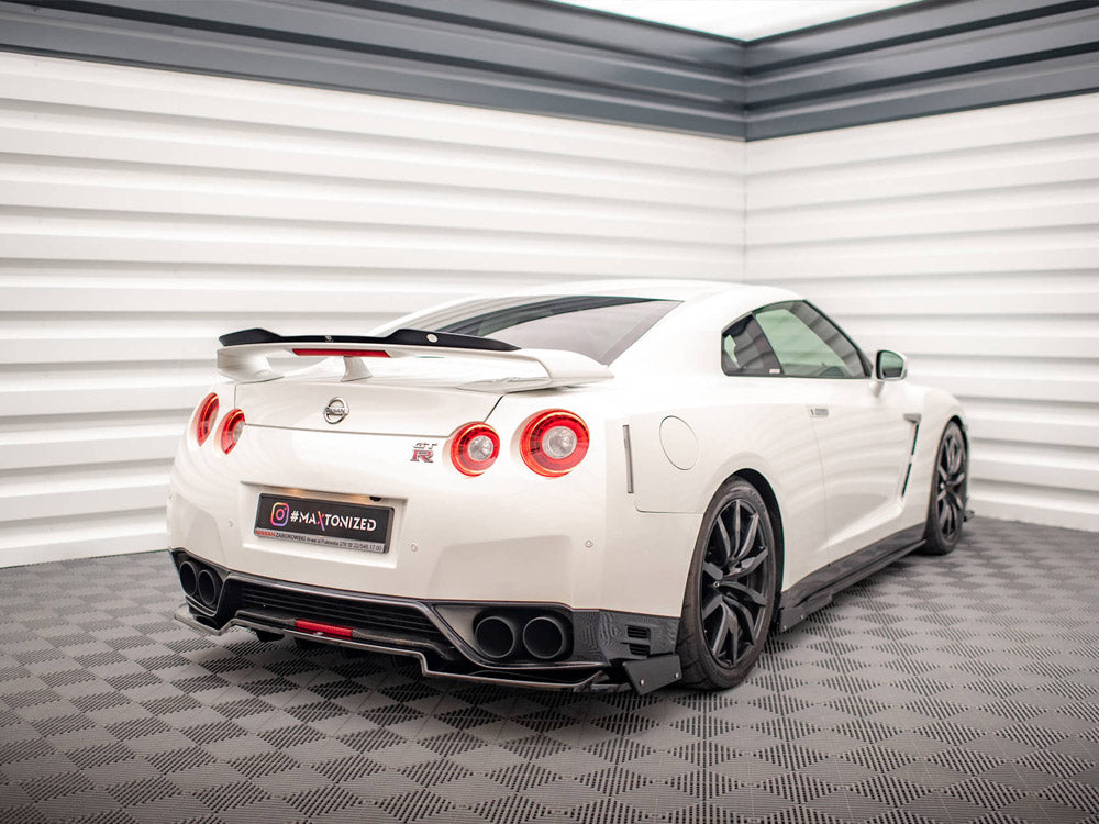 Central Rear Splitter + Flaps Nissan Gtr R35 Facelift - Wayside Performance 