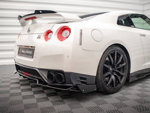 Central Rear Splitter + Flaps Nissan Gtr R35 Facelift - Wayside Performance