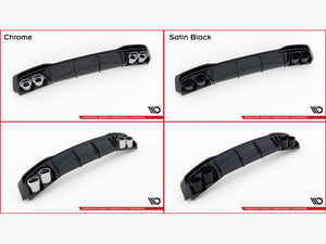 Maxton Design Rear Valance + Exhaust Ends Imitation Audi A7 S-Line C8 / S7 C8 / C8 Facelift / S7 Facelift - Wayside Performance