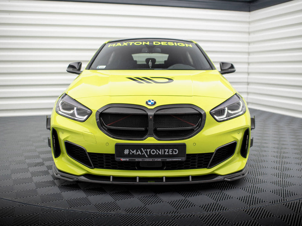 Maxton Design Carbon Fiber Front Bumper Wings (Canards) BMW 1 F40 M-Pack / M135i - Wayside Performance