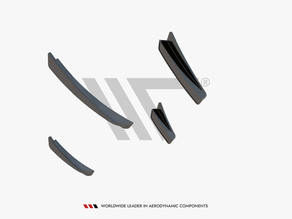 Maxton Design Carbon Fiber Front Bumper Wings (Canards) BMW 1 F40 M-Pack / M135i - Wayside Performance
