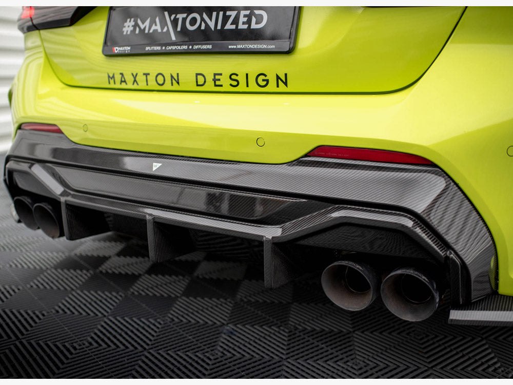 Carbon Fiber Rear Diffuser V.1 + Milltek Sport Exhaust Bmw 1 F40 M-pack / M135i - Wayside Performance