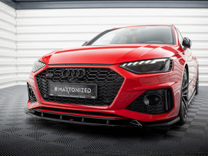 Maxton Design FRONT SPLITTER V.2 AUDI RS4 B9 FACELIFT - Wayside Performance