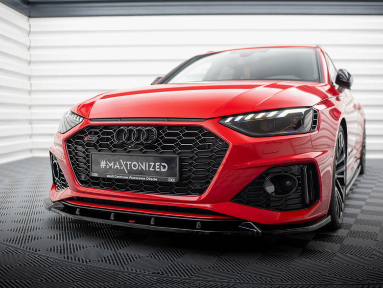 Maxton Design FRONT SPLITTER V.2 AUDI RS4 B9 FACELIFT - Wayside Performance