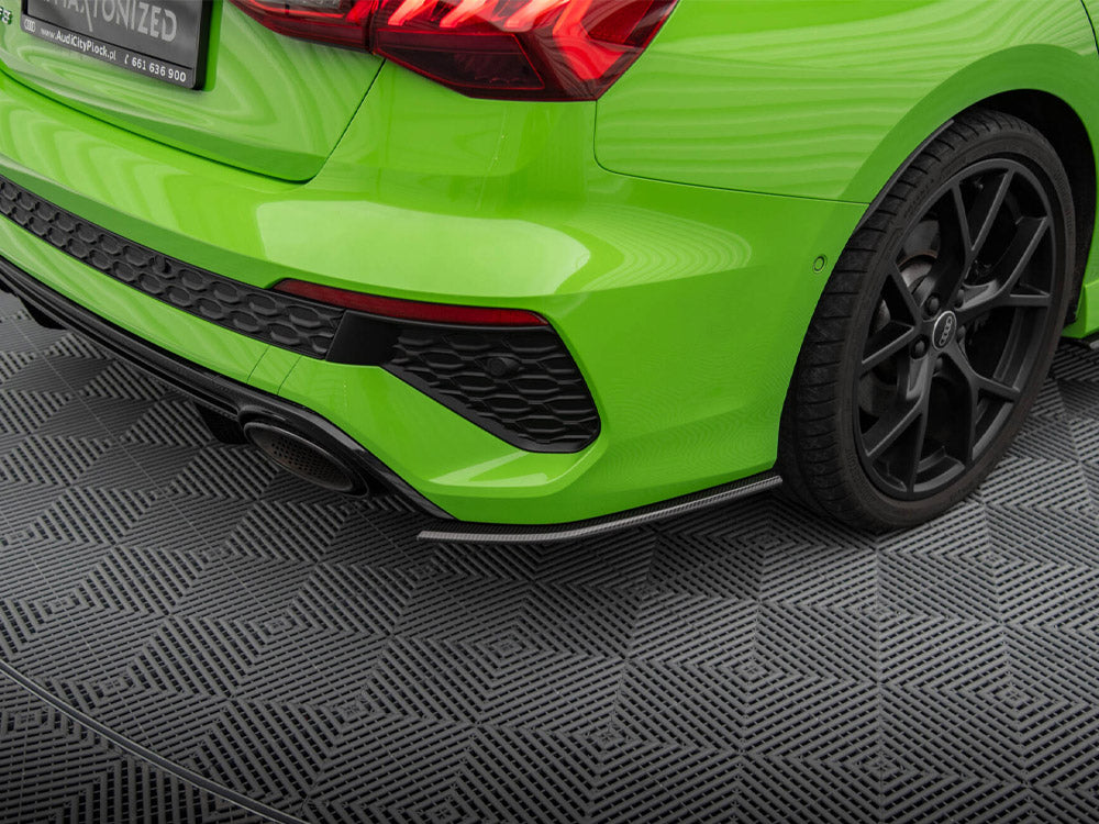 Carbon Fiber Rear Side Splitters Audi Rs3 Sedan 8y - Wayside Performance