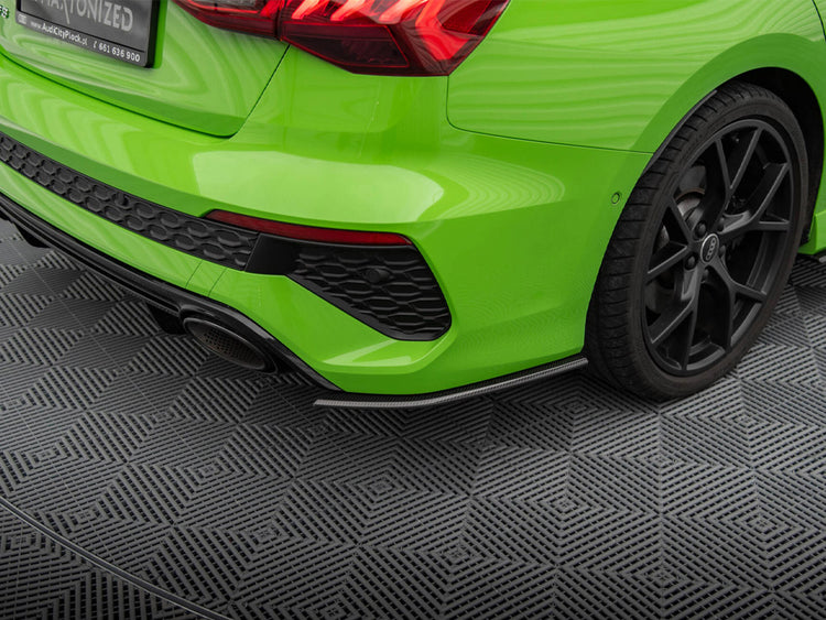 Carbon Fiber Rear Side Splitters Audi Rs3 Sedan 8y - Wayside Performance