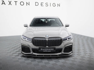 Prepreg Carbon Fiber Front Splitter + ABS Splitter BMW 7 M-Pack G11 Facelift - Wayside Performance