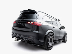 Maxton Design Rear Splitter (Vertical Bars) Mercedes-benz Gls Amg-line X167 Facelift - Wayside Performance