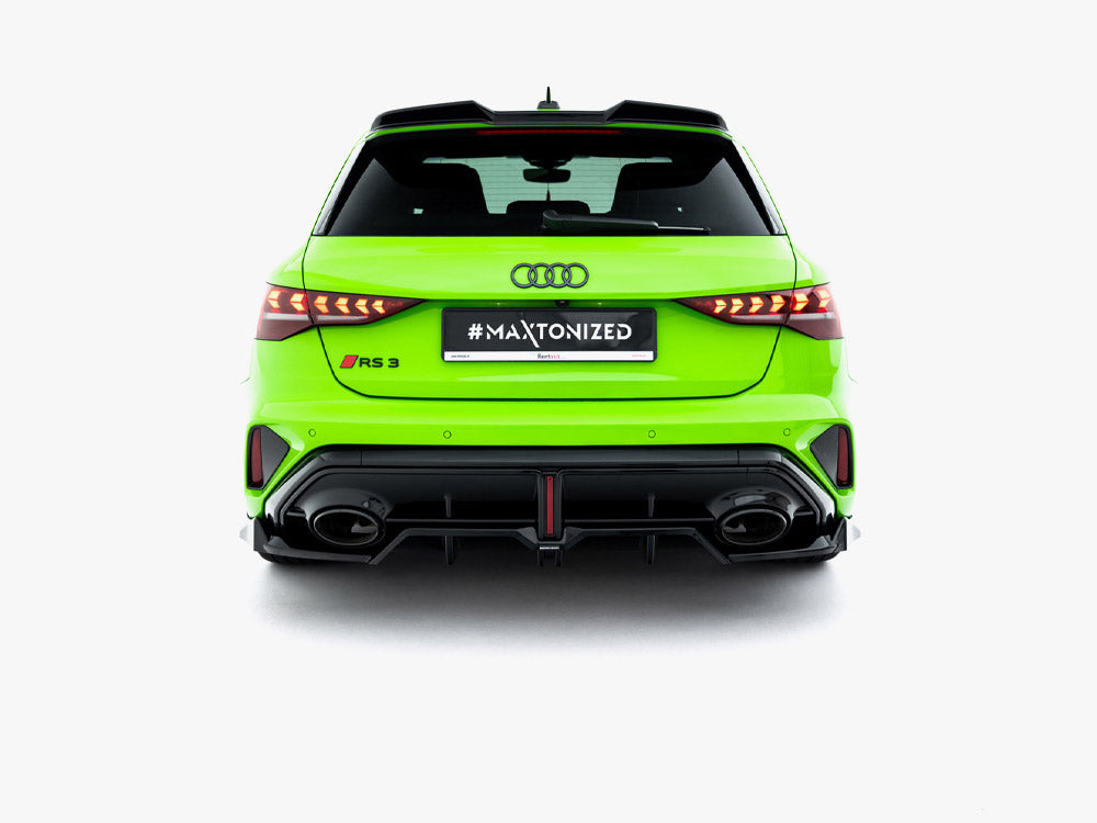 Maxton Design Rear Splitter (Vertical Bars) V.1 Audi RS3 Sportback 8Y Facelift - Wayside Performance
