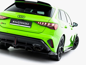Maxton Design Rear Splitter (Vertical Bars) V.1 Audi RS3 Sportback 8Y Facelift - Wayside Performance