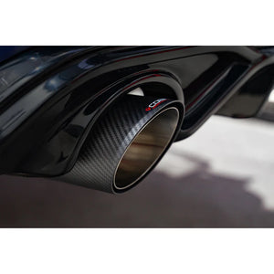 VW Golf R-Line (Mk8) 1.5 TSI (20>) 'GTI Style' Dual Exit Rear Box Section Performance Exhaust - Wayside Performance 