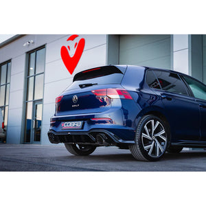 VW Golf R-Line (Mk8) 1.5 TSI (20>) 'GTI Style' Dual Exit Venom GPF Back Performance Exhaust - Wayside Performance 