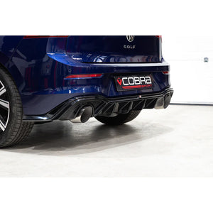 VW Golf R-Line (Mk8) 1.5 TSI (20>) 'GTI Style' Dual Exit Rear Box Section Performance Exhaust - Wayside Performance 