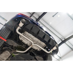 VW Golf R-Line (Mk8) 1.5 TSI (20>) 'GTI Style' Dual Exit Rear Box Section Performance Exhaust - Wayside Performance 