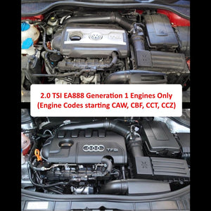Ramair Performance Foam Induction Kit for 2.0 TSI TFSI MK6 GTI - Red Hose - Wayside Performance