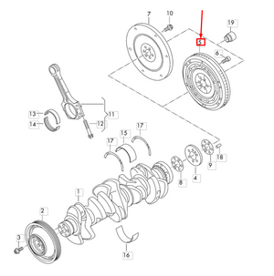 Audi TTRS 8J Dual Mass Flywheel Genuine VW AG - Wayside Performance