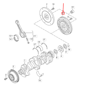 Audi TTRS 8J Dual Mass Flywheel Genuine VW AG - Wayside Performance 