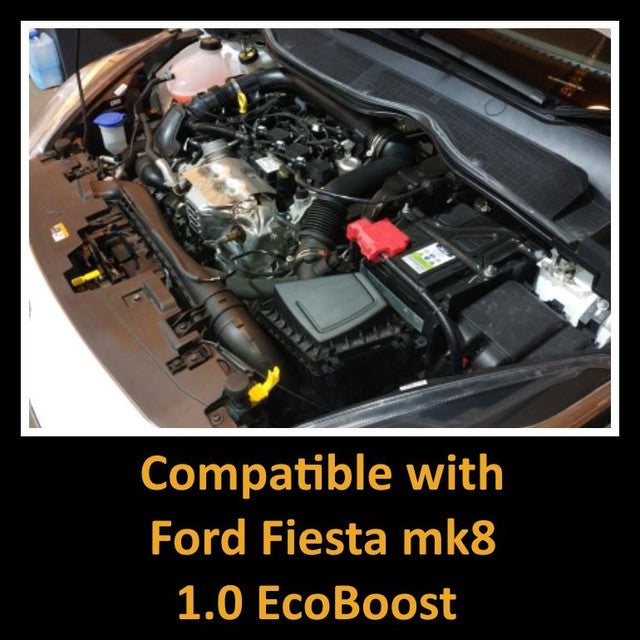 JSK-136-BK - Black - Ramair Induction Kit for Ford Fiesta MK8 1.0 Ecoboost 2017 onwards - Wayside Performance 