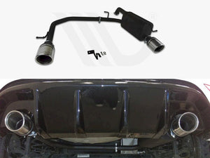Ford Fiesta Mk7 High Quality Dual Exit Stainless Steel Axle-back Exhaust System With Silencer and Exhaust Pipes - Wayside Performance