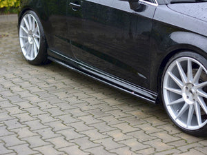 Maxton Design Side Skirts Diffusers Audi S3 / A3 S-line 8v / 8v Fl Hatchback - Wayside Performance
