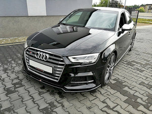 Maxton Design Front Splitter V.2 Audi S3 / A3 S-line 8v Facelift Sedan (2016-2020) - Wayside Performance