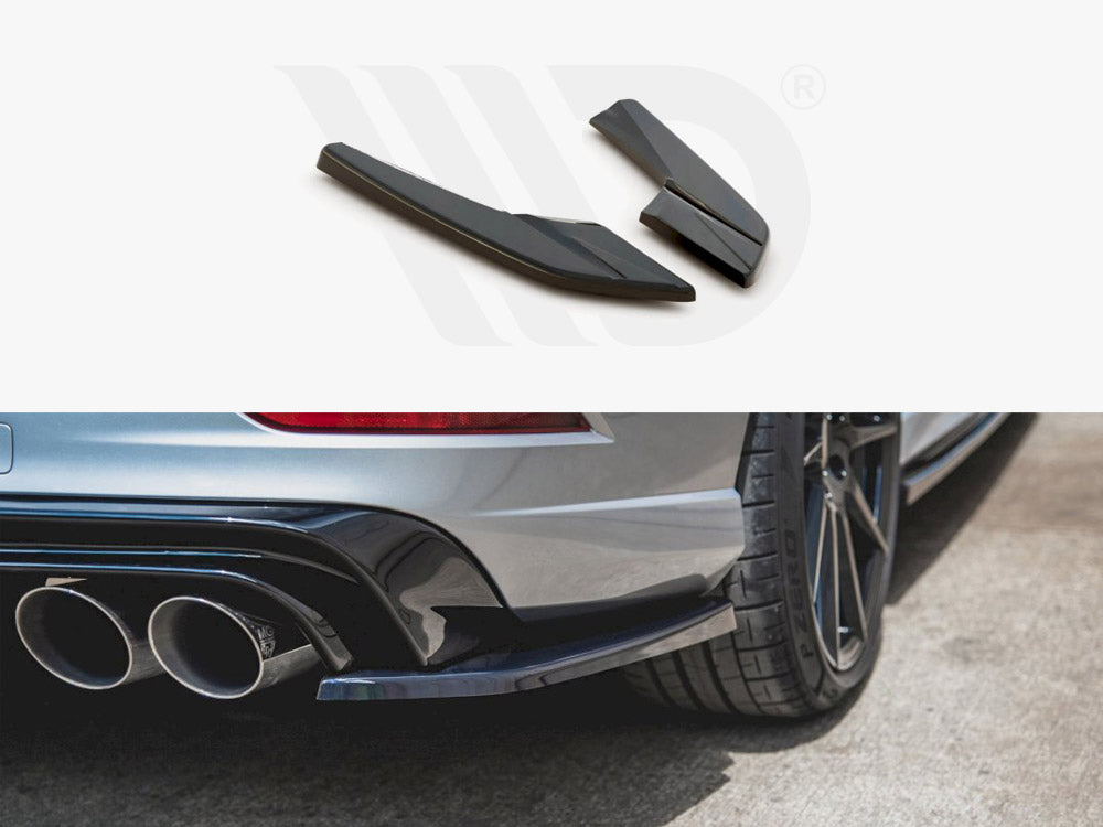 Maxton Design Rear Side Splitters V.2 Audi S3 Sedan 8v Facelift (2016-2020) - Wayside Performance