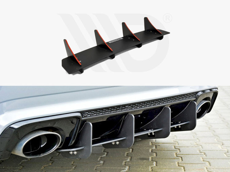 Maxton Design Rear Diffuser Audi Rs3 8va Sportback Pre-facelift (2015-2016) - Wayside Performance