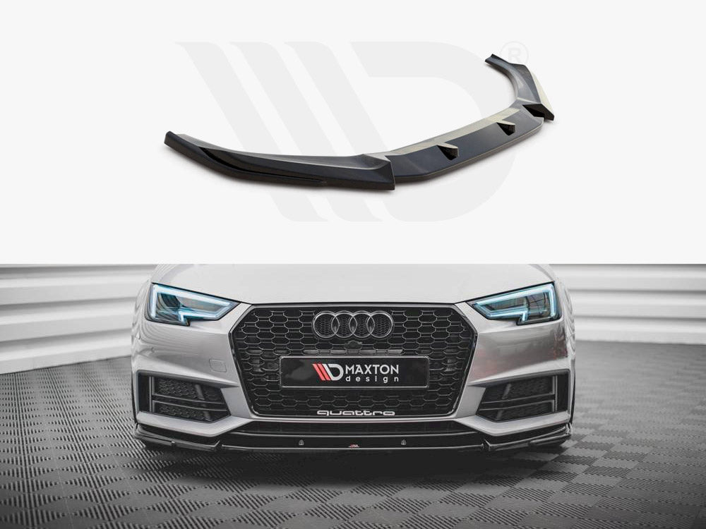 Maxton Design Front Splitter V.3 Audi S4 / A4 S-line B9 (2015-2019) - Wayside Performance 