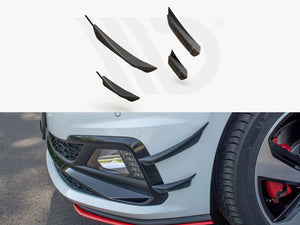 Front Bumper Wings (Canards) Vw Polo Mk6 Gti (2017-2021) - Wayside Performance