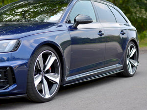 Maxton Design Side Skirts Diffusers Audi Rs4 B9 (2017-2019) - Wayside Performance