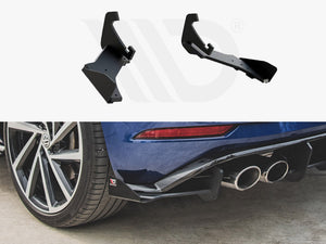 Maxton Racing Rear Side Splitters + Flaps Vw Golf 7 R Facelift (2017-2020) - Wayside Performance