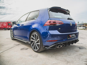 Maxton Racing Rear Side Splitters + Flaps Vw Golf 7 R Facelift (2017-2020) - Wayside Performance
