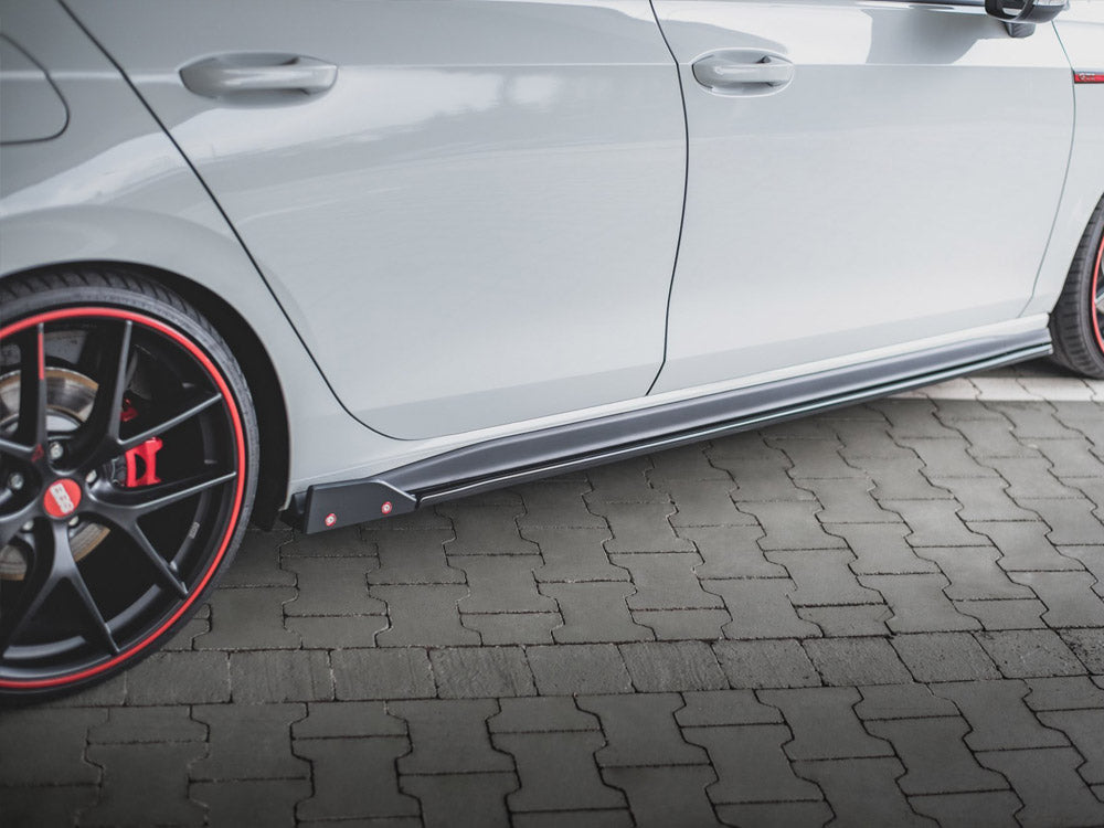 Side Skirts Diffusers V.2 + Flaps Vw Golf 8 Gti / Gti Clubsport / R-line - Wayside Performance