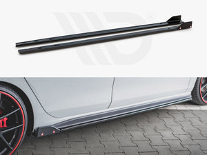 Side Skirts Diffusers V.2 + Flaps Vw Golf 8 Gti / Gti Clubsport / R-line - Wayside Performance