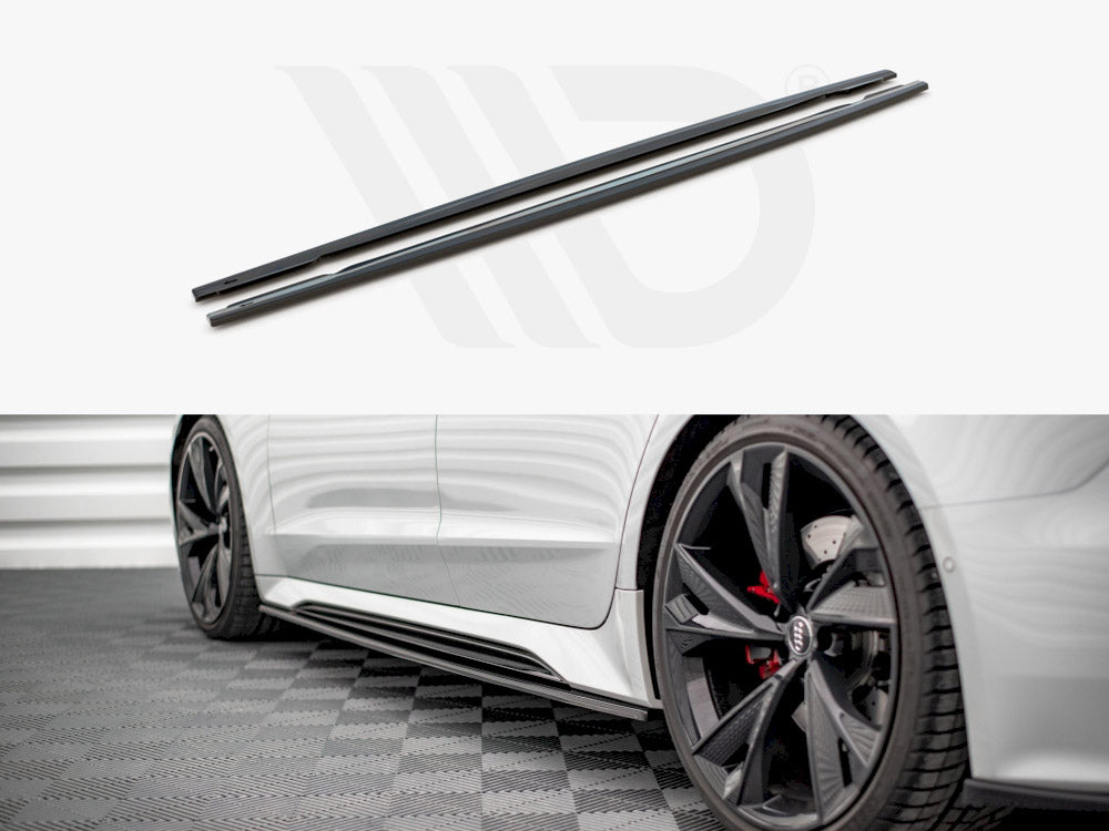 Maxton Design Side Skirts Splitters V2 Audi Rs6 C8 / Rs7 C8 (2019-) - Wayside Performance 