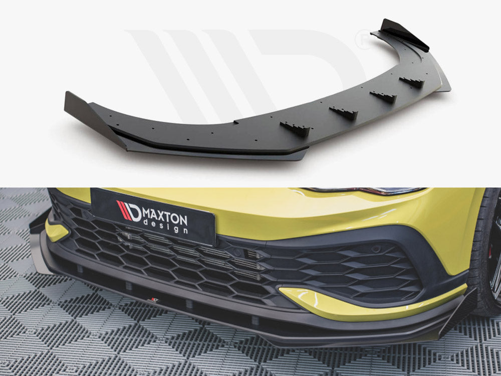 Racing Durability Front Splitter (+flaps) Vw Golf 8 Gti Clubsport (2020-) - Wayside Performance