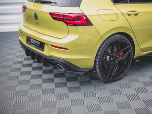 Racing Durability Rear Side Splitters (+flaps) Vw Golf 8 Gti Clubsport (2020-) - Wayside Performance