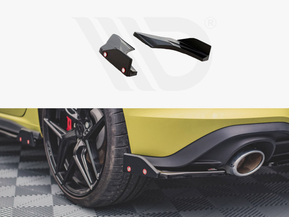 Rear Side Splitters V.1 + Flaps Vw Golf 8 Gti Clubsport - Wayside Performance