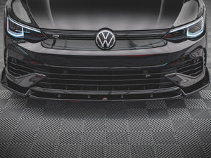 Front Splitter V.2 + Flaps Vw Golf R Mk8 - Wayside Performance