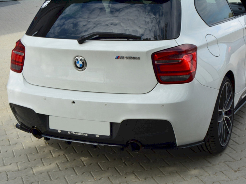 Maxton Design Central Rear Splitter Bmw 1 F20/f21 M-power (With Vertical Bars) - Wayside Performance 