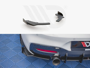 Maxton Design Racing Durability Rear Side Splitters V2 (+flaps) Bmw 1 F20 M140i (2017-2019) - Wayside Performance