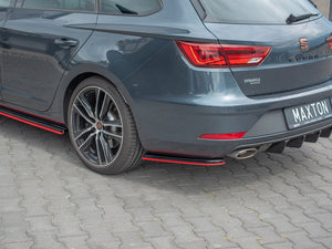 Rear Side Splitters V2 Seat Leon Mk 3.5 Cupra St (2017-) - Wayside Performance